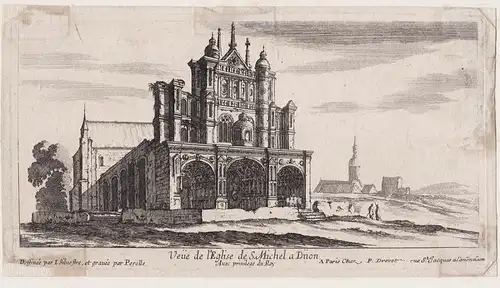 Veue de l'Eglise de S. Michel a Diion - Eglise Saint-Michel de Dijon Cote-d'Or Bourgogne-Franche-Comte