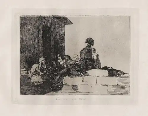 Clamores en vano - Plate 54 from Los desastres de la guerra. Colección de ochenta láminas inventadas y grabada