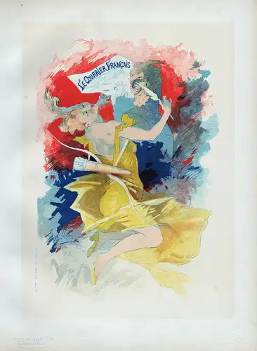 Affiche pour le Journal le Courier Francais - Amor Paris poster Plakat Art Nouveau Jugendstil