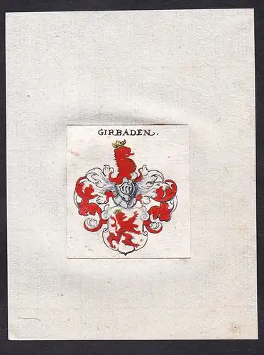 Girbaden - Girbaden Wappen Adel coat of arms heraldry Heraldik