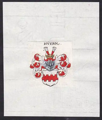 Hvern - Hvern Hüern Hürn Wappen Adel coat of arms heraldry Heraldik
