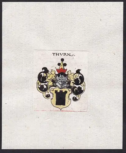 Thvrn - Thurn Wappen Adel coat of arms heraldry Heraldik