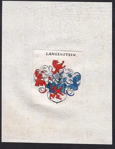 Langenstein - Langenstein Wappen Adel coat of arms heraldry Heraldik