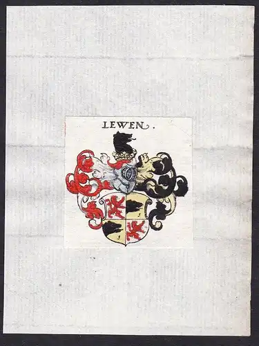 Lewen - Lewen Löwen Wappen Adel coat of arms heraldry Heraldik