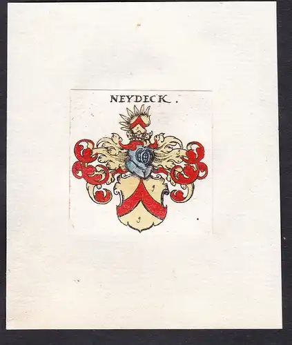 Neydeck - Neydeck Neudeck Wappen Adel coat of arms heraldry Heraldik