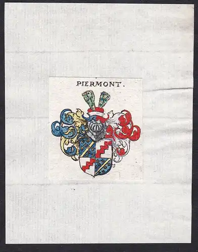 Piermont - Piermont Piemont Piemonte Wappen Adel coat of arms heraldry Heraldik