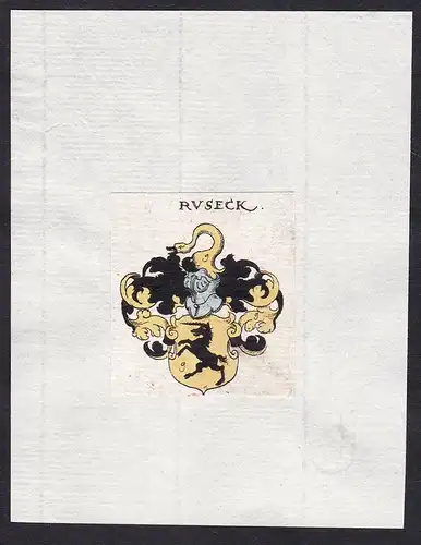 Rvseck - Ruseck Rusek Wappen Adel coat of arms heraldry Heraldik