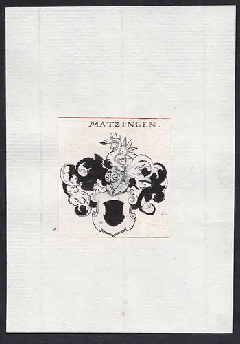 Matzingen - Matzingen Kanton Thurgau Wappen Adel coat of arms heraldry Heraldik