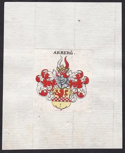 Arberg - Arberg Wappen Adel coat of arms heraldry Heraldik