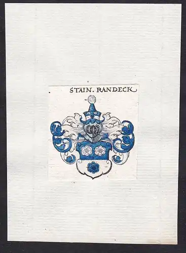 Stain. Randeck - Stain. Randeck Wappen Adel coat of arms heraldry Heraldik