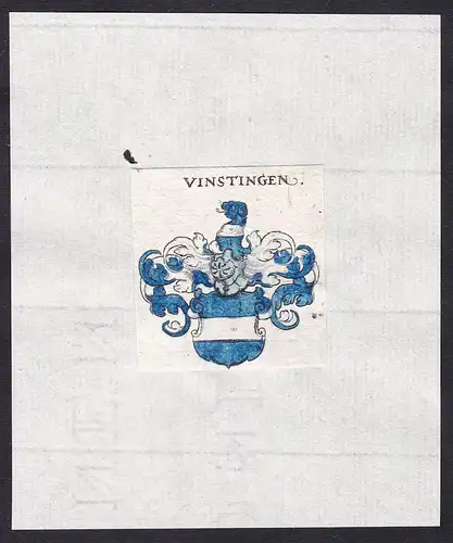 Vinstingen - Finstingen Fenetrange Fenestrange Wappen Adel coat of arms heraldry Heraldik