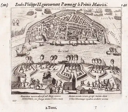 Nimmegen - Nijmegen Siege of 1591 Gelderland Holland Nederland Netherlands Niederlande / Shows the Siege of Ni
