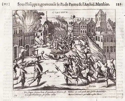 Cortryck - Kortrijk Vlaanderen Belgique Belgium Belgien / Shows the Siege of Kortrijk in 1579/1580