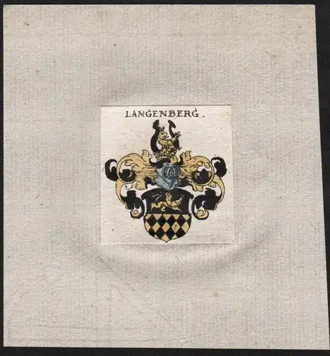 Langenberg - Langenberg Wappen Adel coat of arms heraldry Heraldik