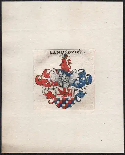 Landsbvrg - Landsburg Wappen Adel coat of arms heraldry Heraldik
