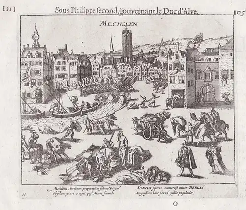 Mechelen - Mechelen Spanish Fury Spaanse Furie 1572 Vlaanderen Belgique Belgium Belgien / Depicts the Spanish