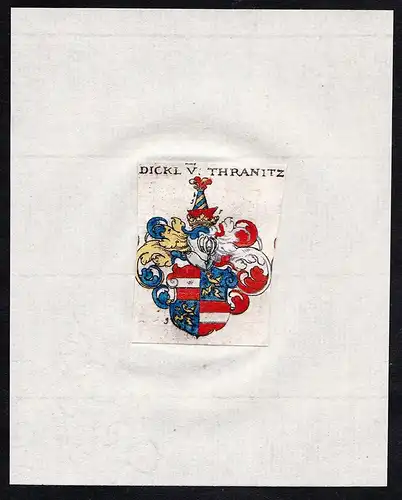 Dickl v. Thranitz - Dickl v. Thranitz Wappen Adel coat of arms heraldry Heraldik