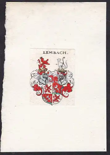 Lembach - Lembach Wappen Adel coat of arms heraldry Heraldik