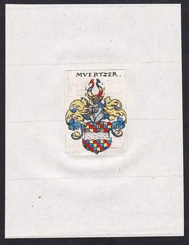 Mvertzer - Muertzer Mürtzer Mürz Wappen Adel coat of arms heraldry Heraldik