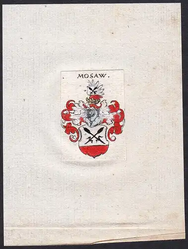 Mosaw - Mosau Moosau Wappen Adel coat of arms heraldry Heraldik