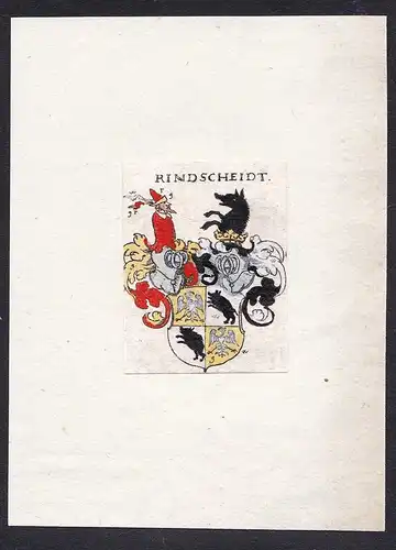 Rindscheidt - Rindscheidt Wappen Adel coat of arms heraldry Heraldik