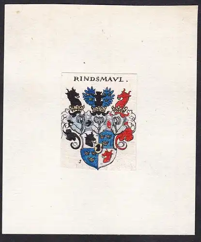 Rindsmavl - Rindsmaul Wappen Adel coat of arms heraldry Heraldik
