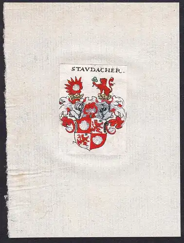 Stavdacher - Staudacher Wappen Adel coat of arms heraldry Heraldik