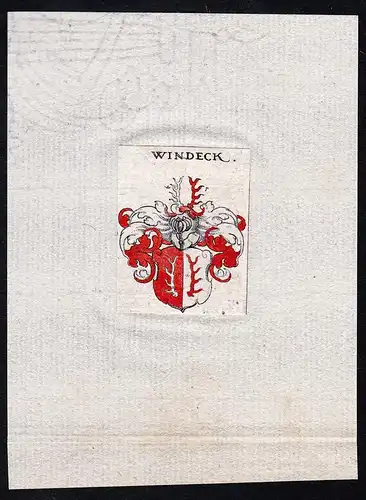 Windeck - Windeck Winndeck Windek Wappen Adel coat of arms heraldry Heraldik