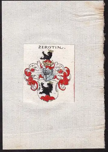 Zerotin -  Zerotin Wappen Adel coat of arms heraldry Heraldik