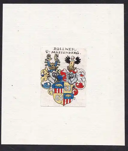 Zollner V: Massenberg - Zollner V: Massenberg Wappen Adel coat of arms heraldry Heraldik