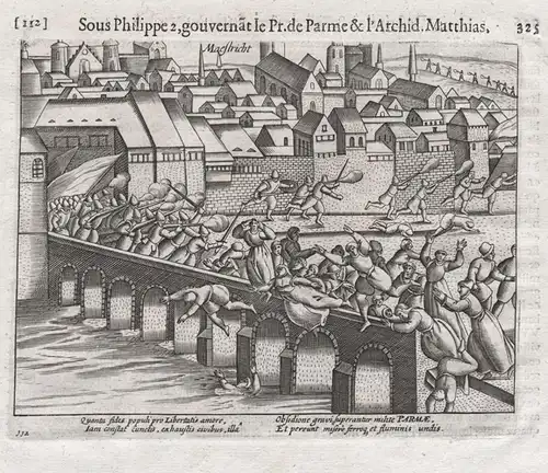 Maestricht - Maastricht Holland Nederland Netherlands Niederlande Prince of Parma / Depicts the battle of Maas
