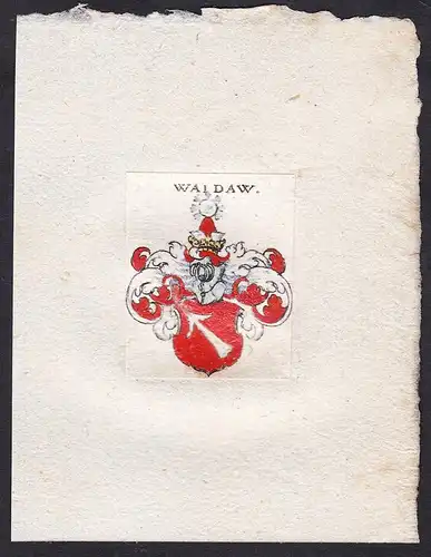 Waldaw - Waldau Wappen Adel coat of arms heraldry Heraldik