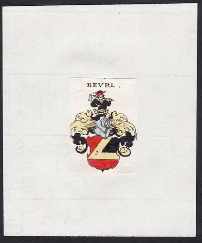 Bevrl - Beürl Wappen Adel coat of arms heraldry Heraldik