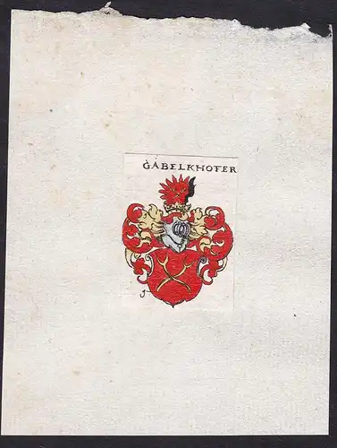 Gabelhofer - Gabelhofer Wappen Adel coat of arms heraldry Heraldik