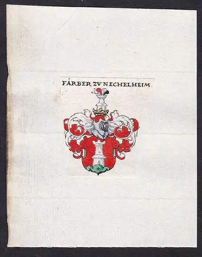 Färber zv Nechelheim - Färber zu Nechelheim Wappen Adel coat of arms heraldry Heraldik