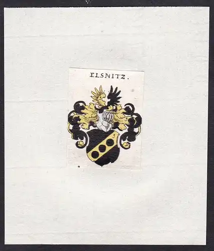 Elsnitz - Elsnitz Wappen Adel coat of arms heraldry Heraldik