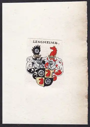 Lengheimb - Lengheimb Wappen Adel coat of arms heraldry Heraldik