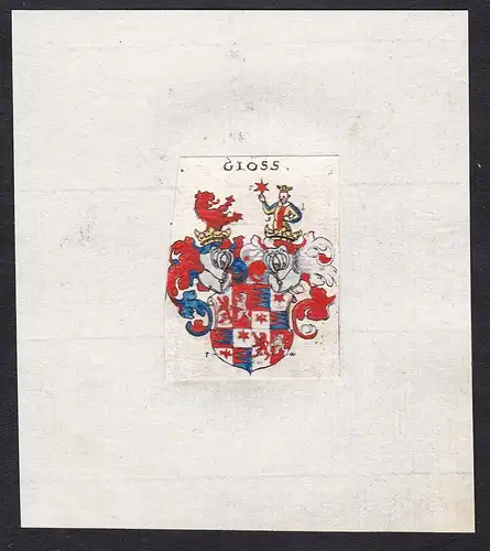 Gloss - Gloss Wappen Adel coat of arms heraldry Heraldik