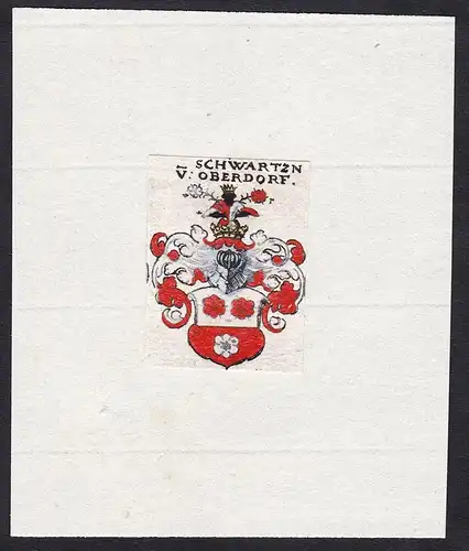 Schwartzn v: Oberdorf - Schwartzn v: Oberdorf Oberndorf Wappen Adel coat of arms heraldry Heraldik