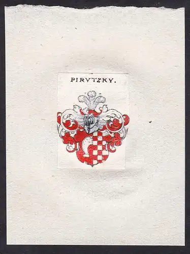 Pirvtzky - Pirutzky Wappen Adel coat of arms heraldry Heraldik