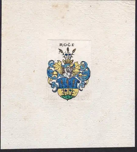 Roge - Roge Wappen Adel coat of arms heraldry Heraldik