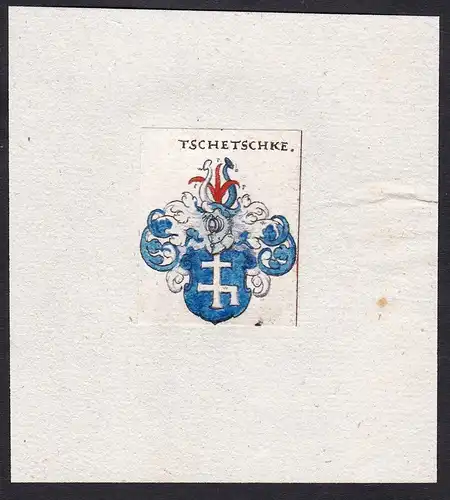 Tschetschke - Tschetschke Wappen Adel coat of arms heraldry Heraldik