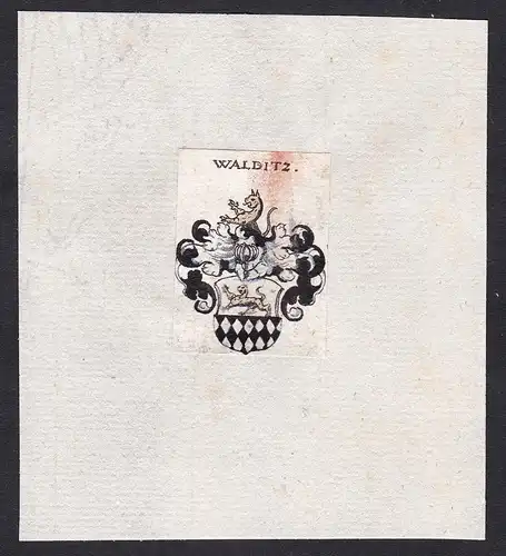 Walditz - Walditz Wappen Adel coat of arms heraldry Heraldik
