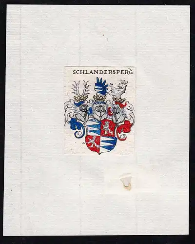 Schlandersperg - Schlandersperg Schlandersberg Wappen Adel coat of arms heraldry Heraldik