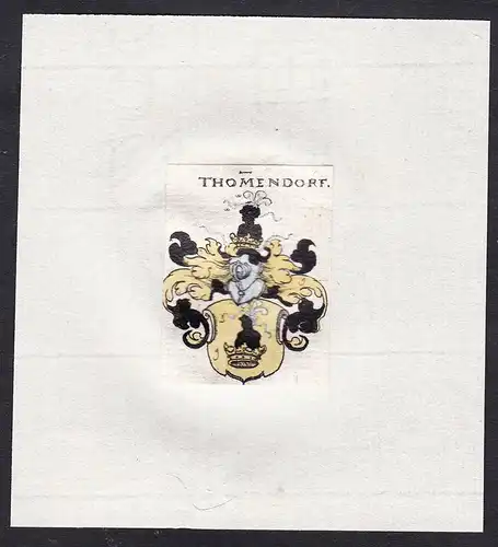Thomendorf - Thommendorf Thomendorf Wappen Adel coat of arms heraldry Heraldik