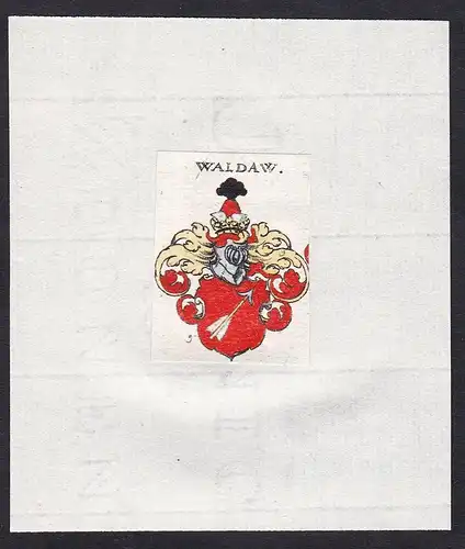 Waldaw - Waldau Wappen Adel coat of arms heraldry Heraldik