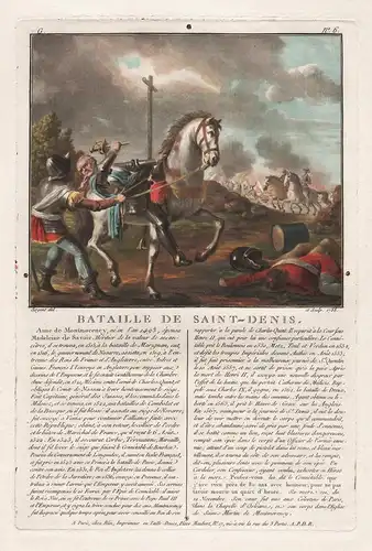 Bataille de St. Denis - Bataille de Saint-Denis 1567 Anne de Montmorency Battle Schlacht