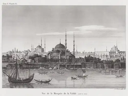 Vue de la Mosquée de la Validé - Istanbul Yeni-Valide-Mosque Moschee Üsküder Turkey Türkei