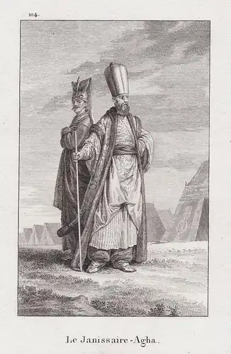 Le Janissaire-Agha - Agha of the Janissaries Janissary Ottoman Empire military order uniform Trachten costumes