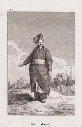 Un Bostandji - Bostanci military uniforms uniform Ottoman Empire Turkey Türkei Trachten costumes costume Trach